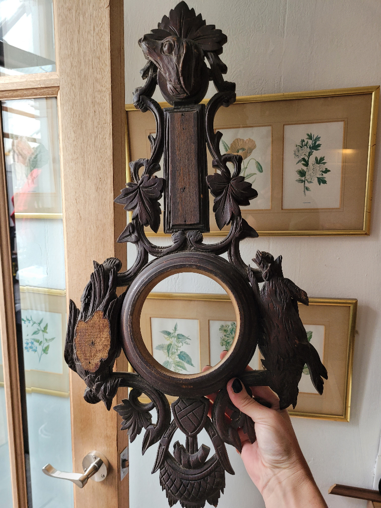 image for Antique black forest barometer shell