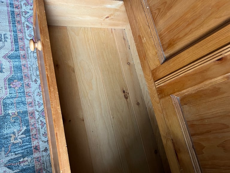 quality solid pine wardrobe in good condition