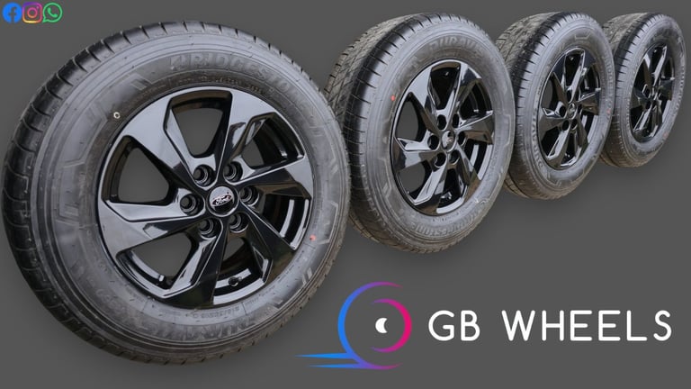 Genuine Ford Transit Custom Mk2 16" Alloy Wheels Piano Black Pz31-aa