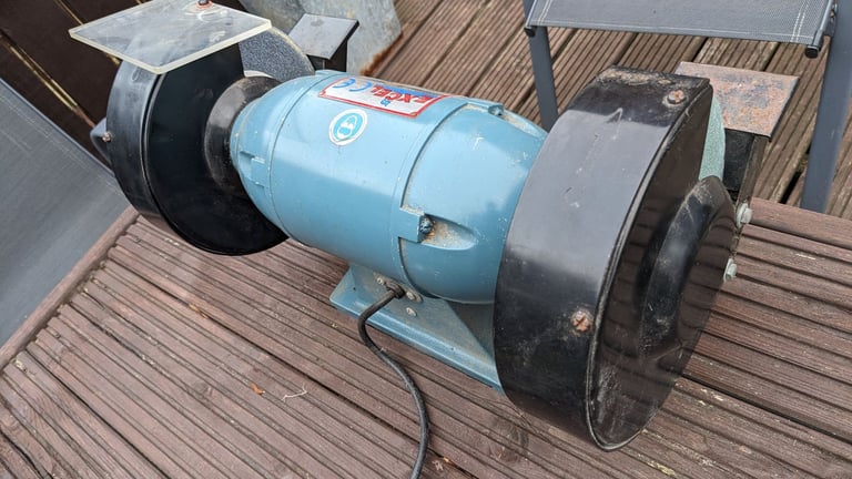 Excel Machine Tools GR-B202 8-inch heavy-duty industrial bench grinder 