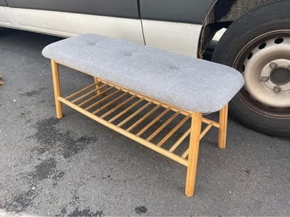 image for Long hallway stool with shoe rack £35 (Wallisdown)
