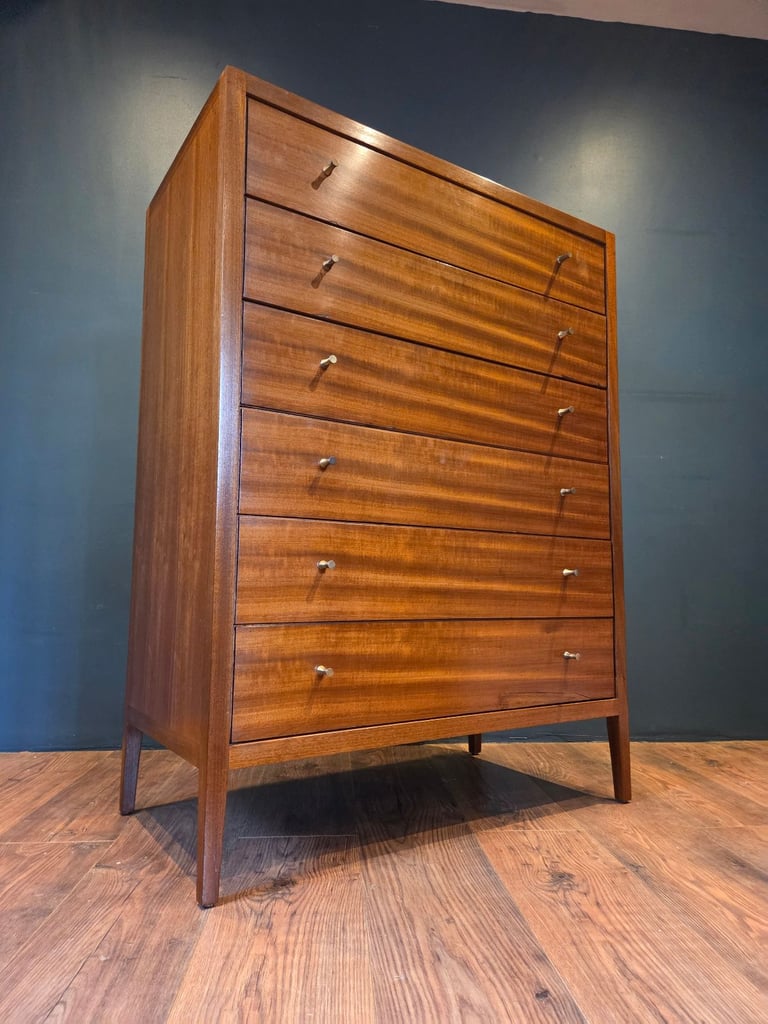 Vintage Retro Mid Century Teak Chest of Drawers by Loughborough Furniture 