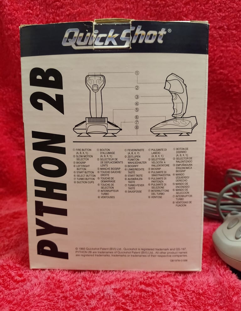 Nintendo SNES Joystick – Quickshot Python 2B (QS-197) - BOXED