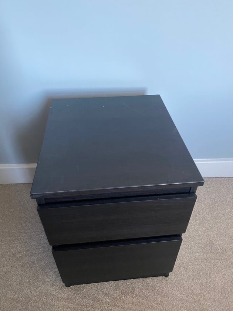 IKEA Kullen bedside table black