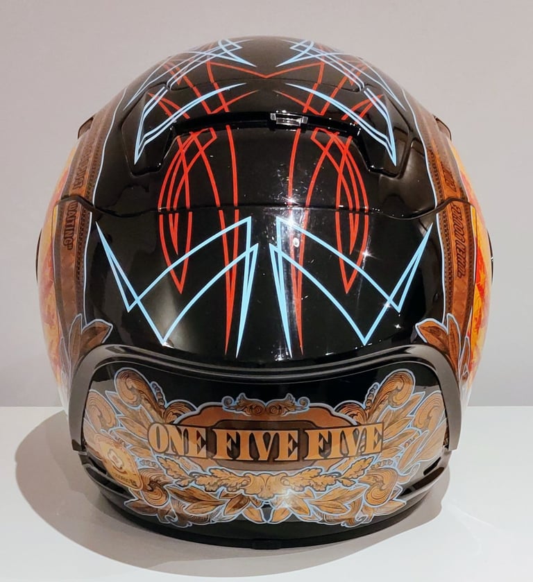 RARE #SHOEI X-SPIRIT 2 MOTORCYCLE HELMET - BEN BOSTRUM 'B-BOZ' - LARGE £300 #shoei #agv #hjc