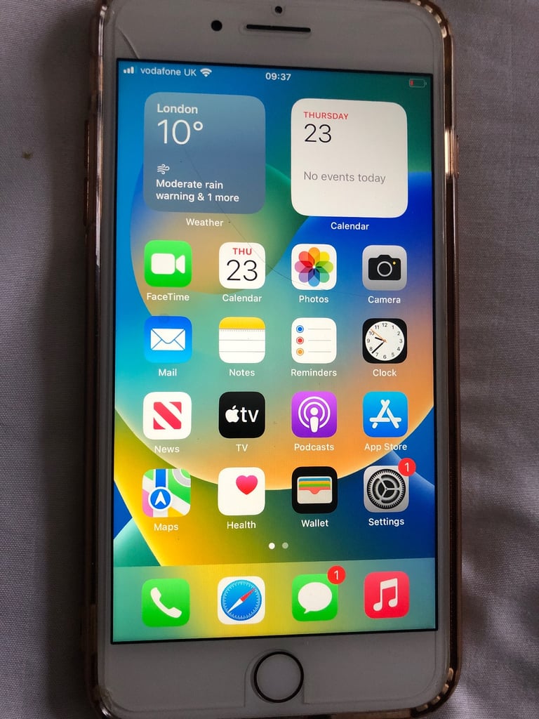 image for Apple iPhone 8 Plus 64gb unlocked battery health 84% fully works earpiece volume is medium 