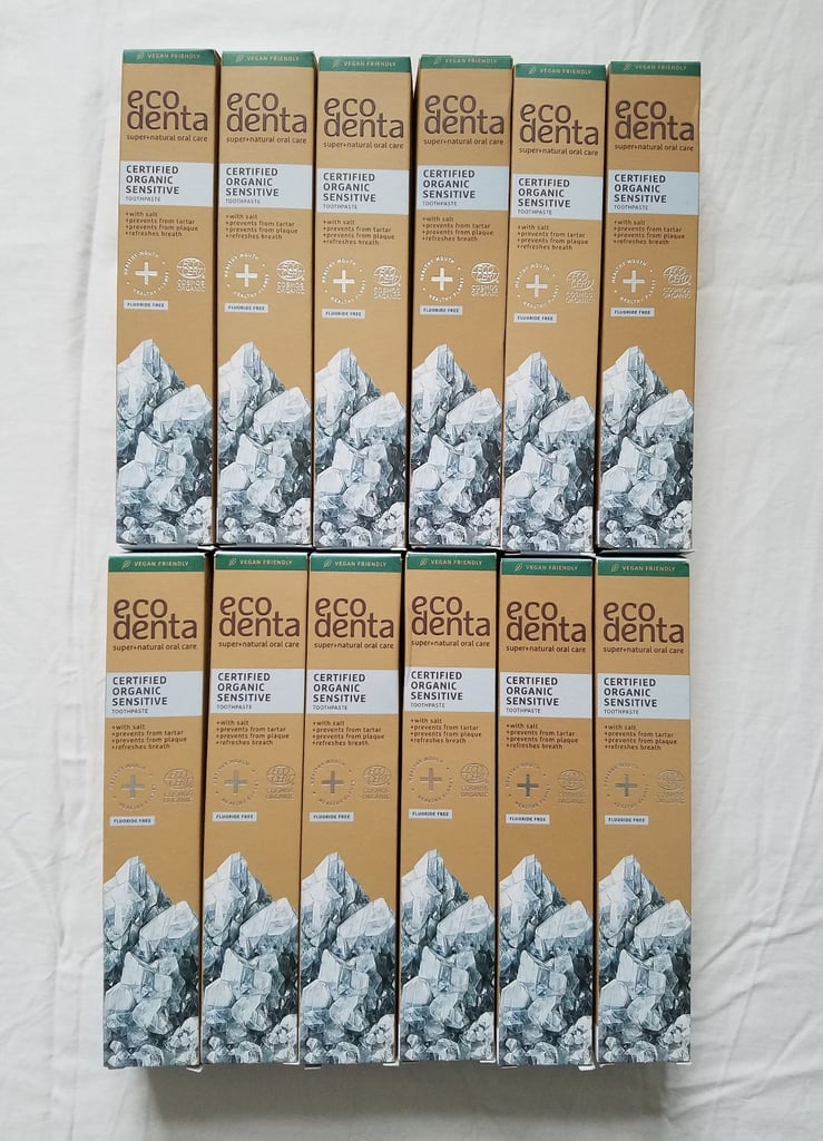 image for Eco Denta Organic Salt Toothpaste x12 *Fluoride free*
