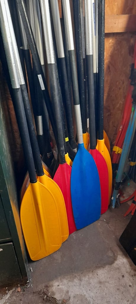 Canoeing dinghy paddles 