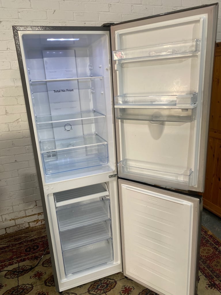 🚚Tall FridgeMaster Grey Fridge Freezer With Water Dispenser Frost Free For Sale 