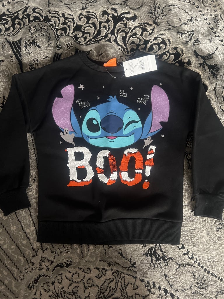 New stitch Halloween sweater top 7/8 years 