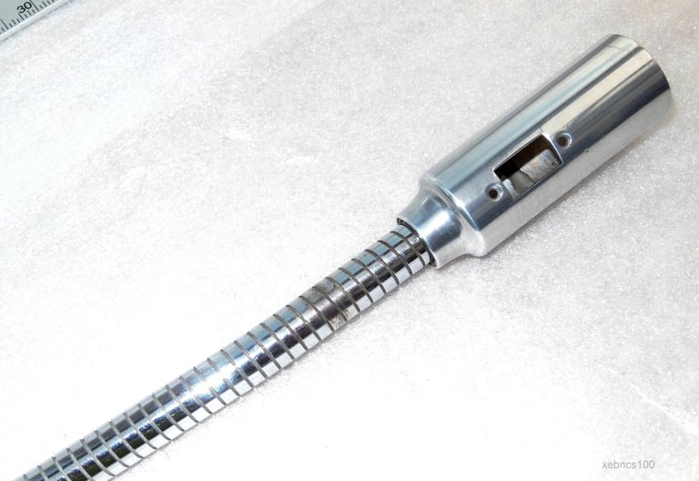 FLEXIBLE, CHROME, MICROPHONE BODY
