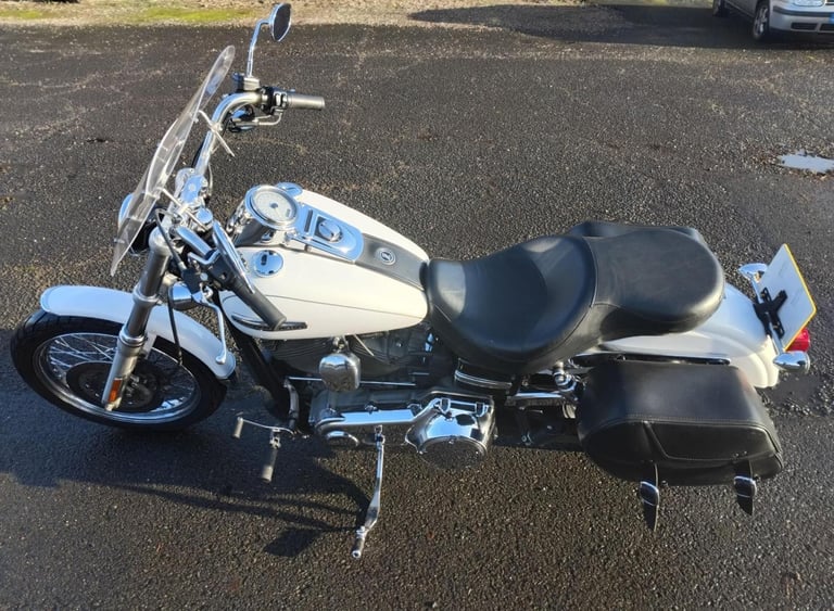 2006 56 HARLEY DAVIDSON FXDC SUPER GLIDE CU 1584 SUPERGLIDE CUSTOM CRUISER WHITE
