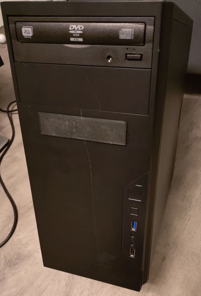 image for Windows 11 entry level gaming PC, full setup, keyboard, mouse and monitor