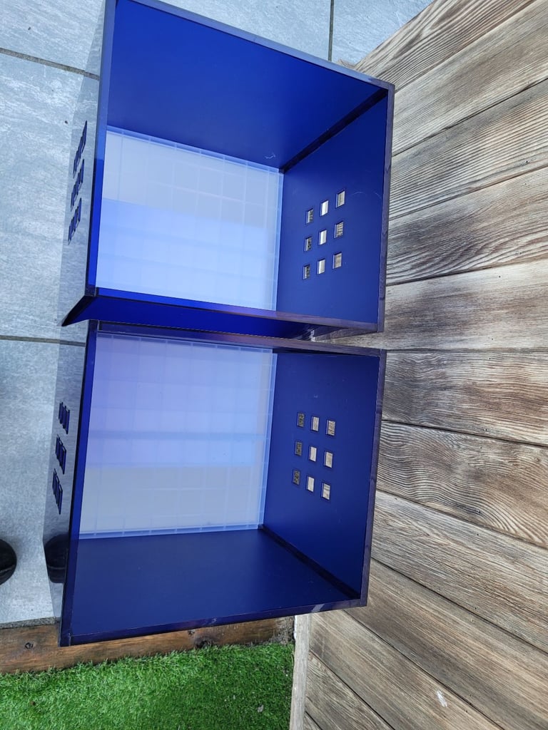 Ikea Blue Plastic Storage Boxes 