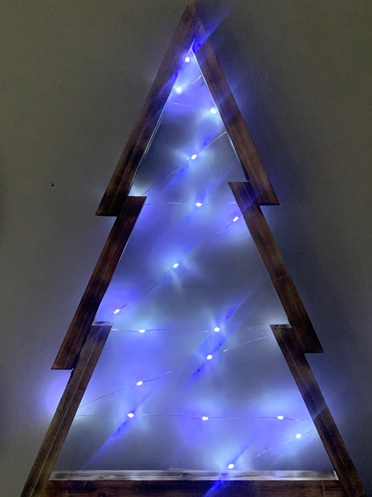 Wooden Christmas tree selection 