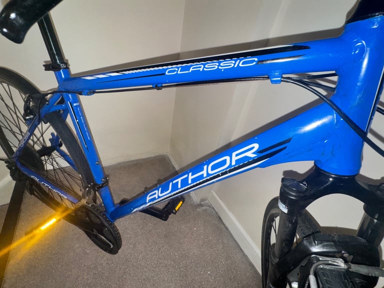 Blue Large Author Classic 24 speed Hybirid bike pickup SE152JR