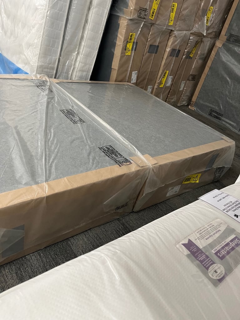 Air Sprung Divan Slide Store 4ft 6 Bed Base 