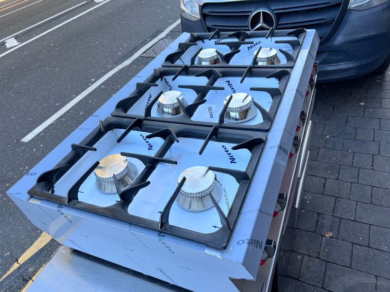 NEW GAS 6 BURNER COOKER CATEWRING COMMERCIAL KITCHEN RESTAURANT TAKE AWAY SHOP 