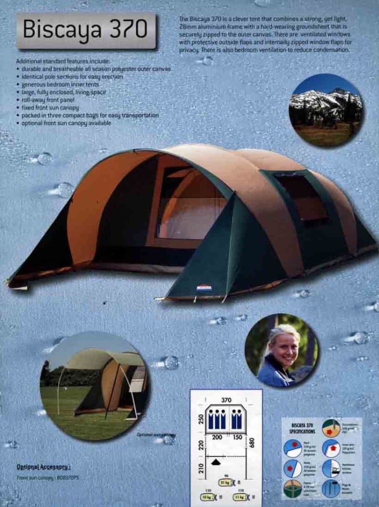 Cabanon Biscaya 370 tent nearly new | in Crawley, West Sussex | Gumtree