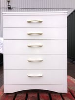 Chest of 5 drawers - White 
