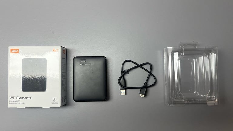 WD Portable hard disk (HD) 4TB 2.5