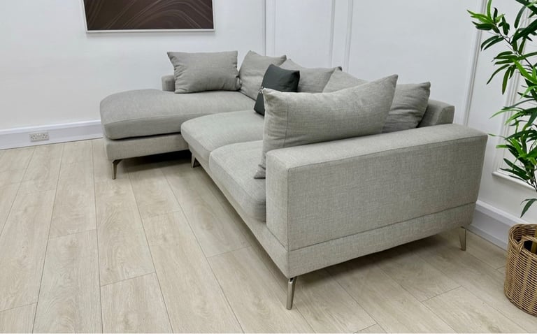 FREE DELIVERY sofology L shape grey sofa couch corner Ikea dfs beige