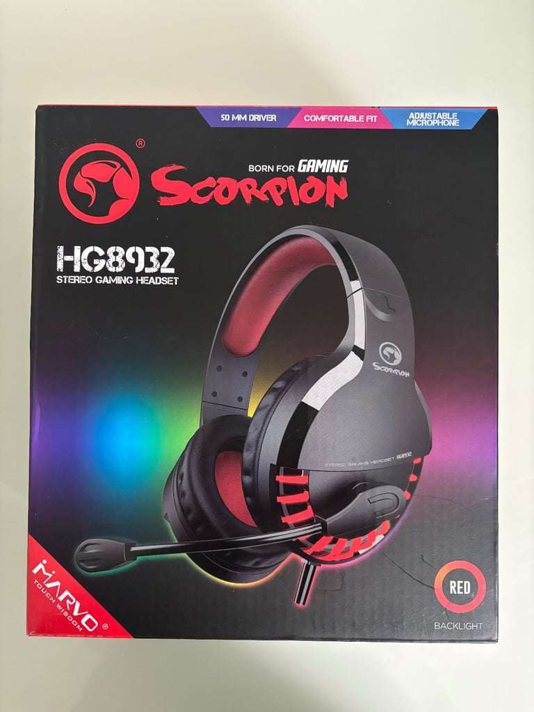 image for Gaming headset (wired) - brand new