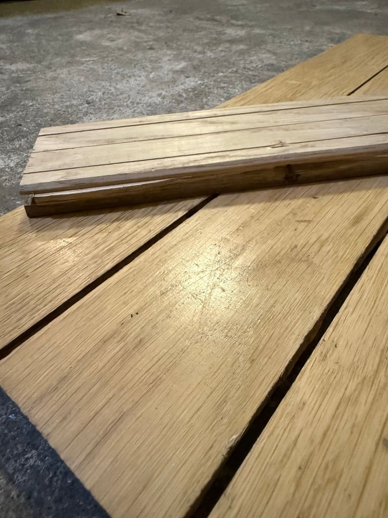 🌿 O507POZ — Reclaimed Oak GYM Parquet Flooring (50 × 7 cm) @wood_job_uk