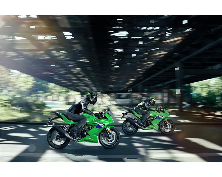 New 2026 Kawasaki Motorcycle Ninja 125 Green Grey Due November