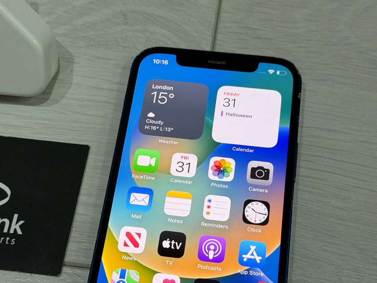 📱 Blue Apple iPhone 12 64GB Unlocked All Networks + Warranty 🍎 - P1168