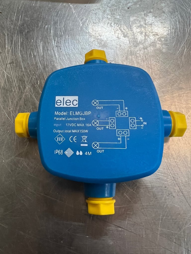 ELEC ELMGJBP IP68 Waterproof Junction Box – Parallel Wiring Electrical Connector