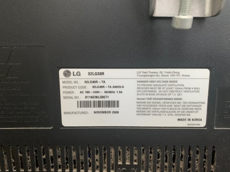 LG TV Second screen