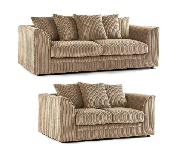 Brand New Dylan L Shape corner or 3+2 seater Sofa Set in Camel colour - SAME/NEXT DAY DELIVERY