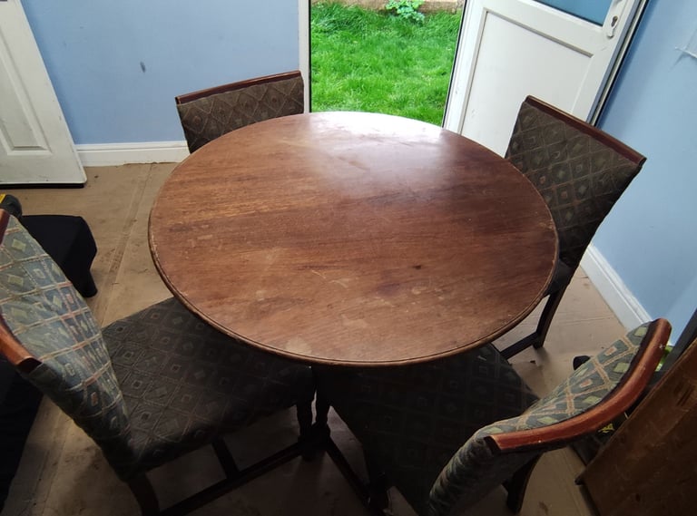 image for Dining table and 4 chairs (Free delivery)