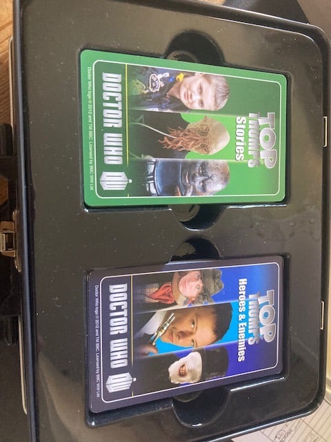 Dr Who Top Trump cards
