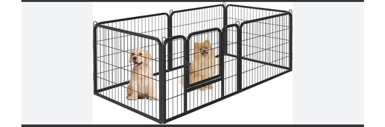 Yahaateech 6 panel dog pen 