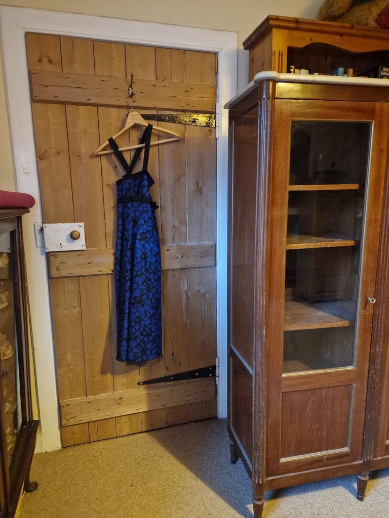 image for French Walnut Glass-Fronted Cupboard