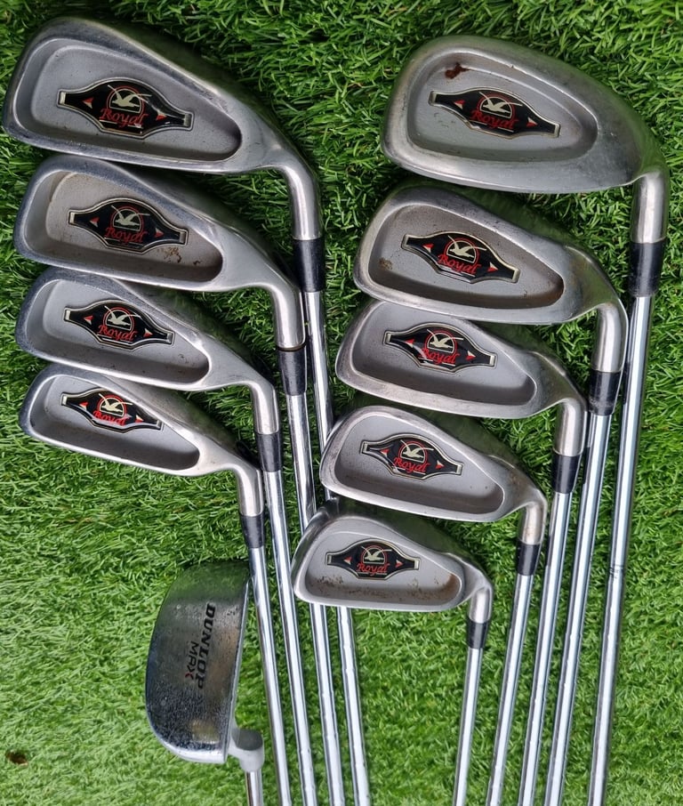 Taylor Made, Nike, Benross, Ben Sayers, Royal 3-SW, Dunlop putter, NIKE stand-bag & EXTRA's