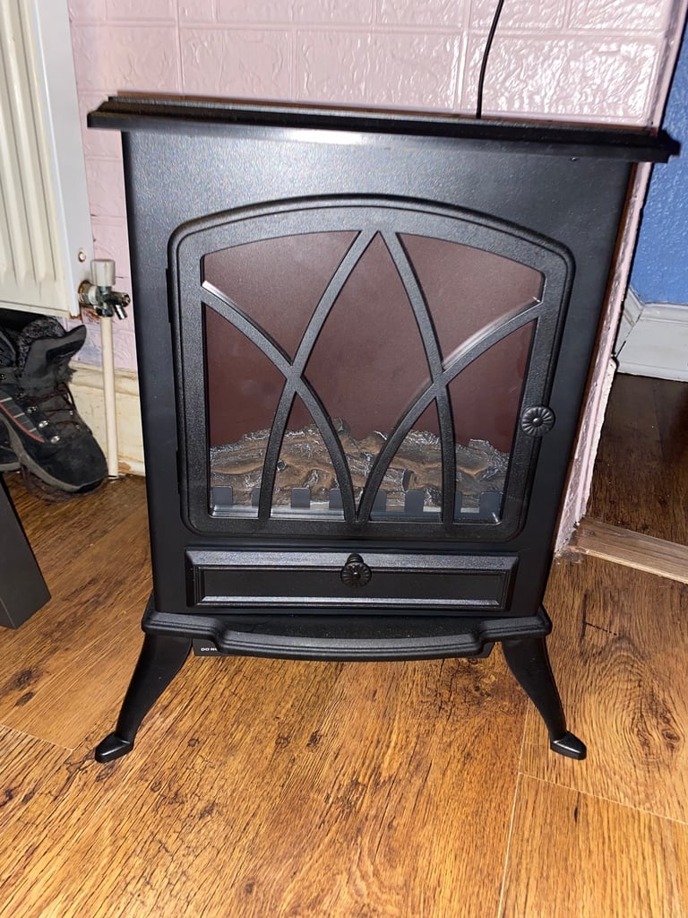 image for Brand new black stove electric heater 