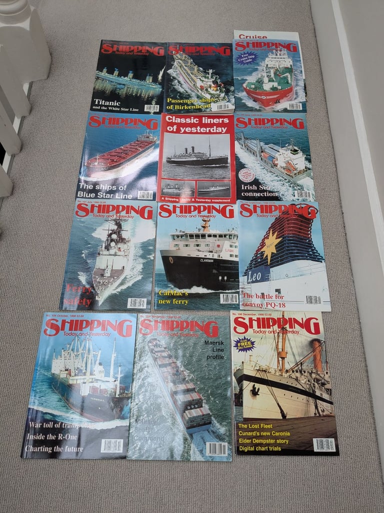 Ships Monthly magazine Bundle 74 issues 1998-2004 OTO