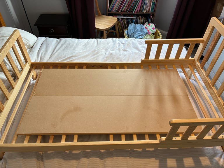 Kids toddler cot bed and mattress