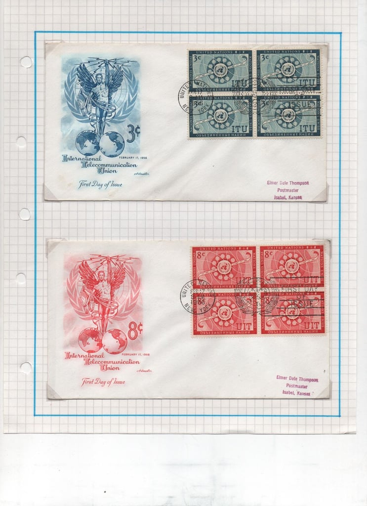 186 United Nations first day covers