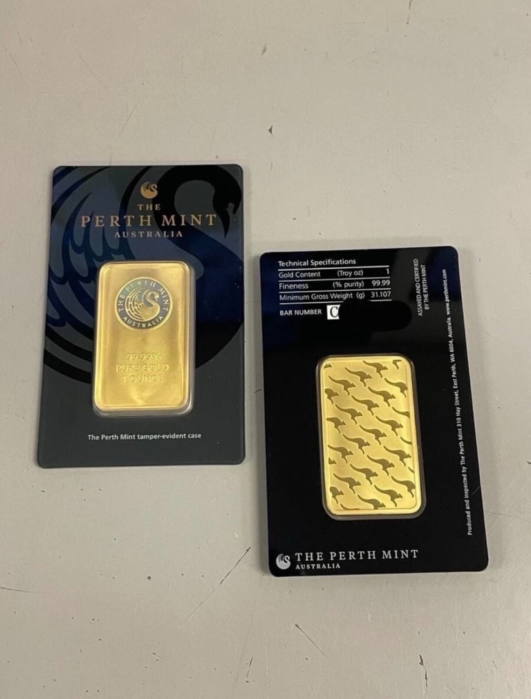 image for 2x 1oz gold bar 