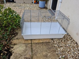 Small animal (eg. guinea pig) cage with accessories