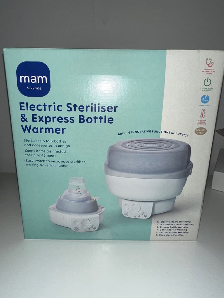 image for MAM electric steriliser and express bottle warmer 