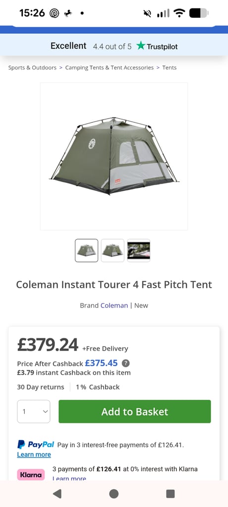 Coleman Instant Tourer 4 Tent 