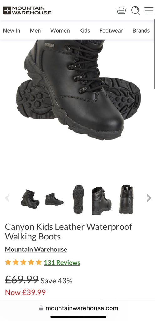 image for Childrens Waterproof Walking/Hiking boots size 2 UK