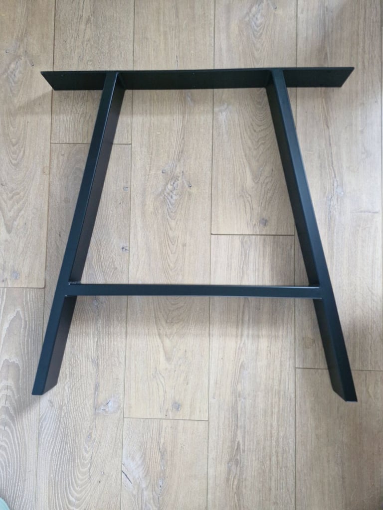 2 x Steel Industrial A Frame Table and Bench Legs