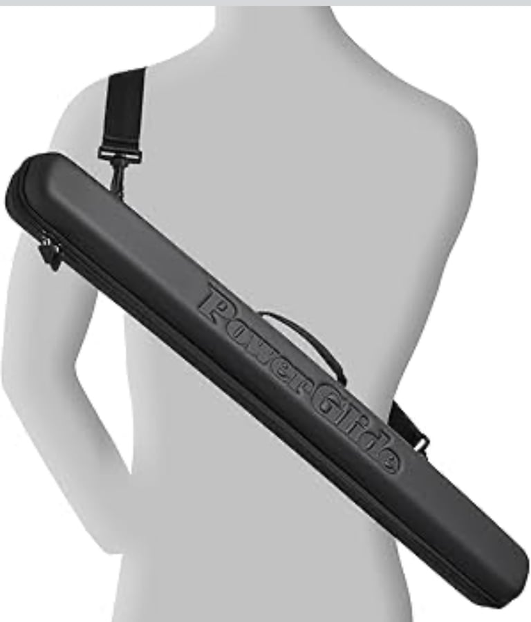 Powerglide Soft Snooker/Pool Cue Case Handle & Shoulder Strap Foam Fit 2 Piece