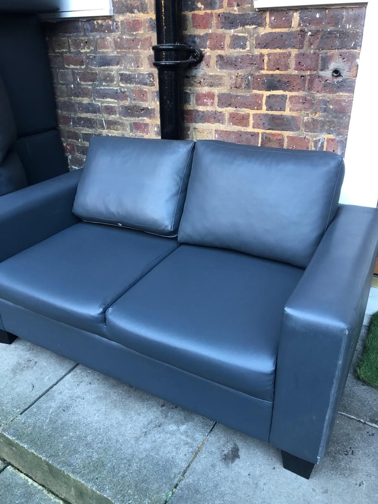 image for 2 leather sofas 